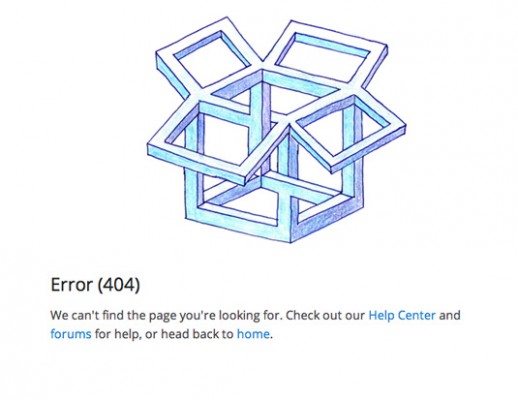 dropbox error page