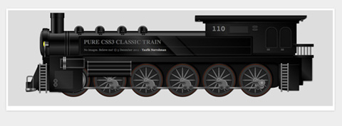 train made with css