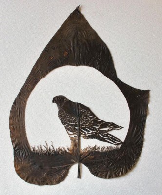 lorenzo duran leaf art - bird
